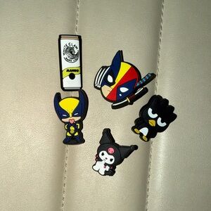 Colorful Cartoon Shoe Charms Set Crocs